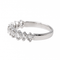 Bague 55 Bague demi-alliance en or blanc 18 carats et diamants 58 Facettes 3447715CN