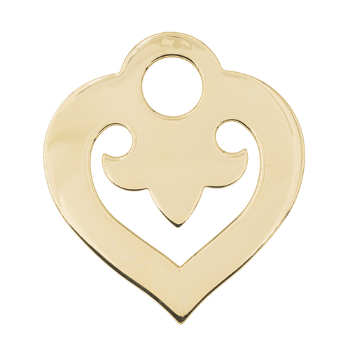 Pendentif O.J. Perrin Pendentif Coeur Cœur légende Or jaune 58 Facettes 3450084CN