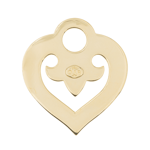 Pendentif O.J. Perrin Pendentif Coeur Cœur légende Or jaune 58 Facettes 3450084CN