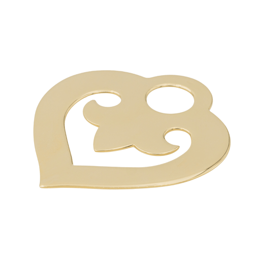 Pendentif O.J. Perrin Pendentif Coeur Cœur légende Or jaune 58 Facettes 3450084CN