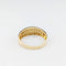 Bague 52 Bague alliance à double rang de diamants en or jaune 18 carats 58 Facettes 34509