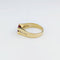 Bague 53 Bague en or jaune 18 carats avec rubis ovale et diamants 58 Facettes 34543