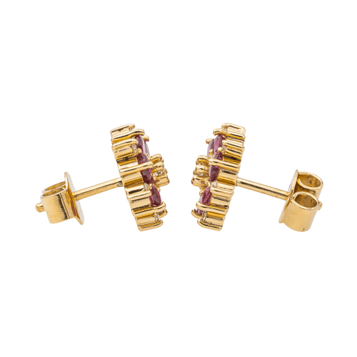 Boucles d'oreilles Boucles d'oreilles Or jaune Rubis, Diamant 58 Facettes 3455903CN