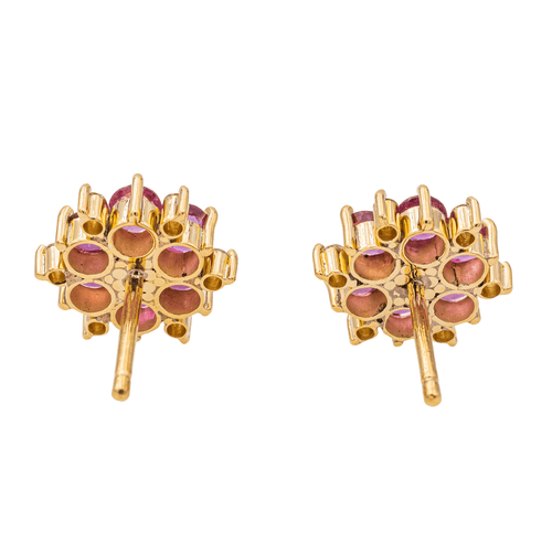 Boucles d'oreilles Boucles d'oreilles Or jaune Rubis, Diamant 58 Facettes 3455903CN