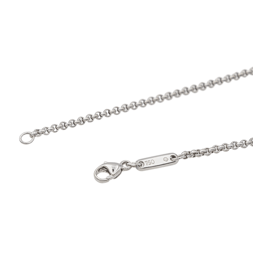 Collier Chopard Happy Diamonds - Collier cœur en or blanc et diamants 58 Facettes 3455932CN