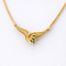 Collier Collier stylisé en or jaune 18 carats, émeraudes et diamants 58 Facettes 34580