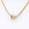 Collier Collier stylisé en or jaune 18 carats, émeraudes et diamants 58 Facettes 34580