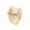 Bague Bague homme porte-bonheur bicolore en or rose et or blanc 18 ct 58 Facettes 34590