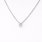 Collier Collier solitaire en or blanc 18 carats et diamant 58 Facettes 34593