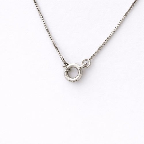 Collier Collier solitaire en or blanc 18 carats et diamant 58 Facettes 34593
