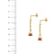 Boucles d'oreilles Boucles d’oreilles pendantes à borsettes en or jaune 18 kt 58 Facettes 34601