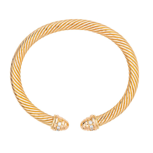 Bracelet Bracelet Jonc Or rose Diamant 58 Facettes 3462405CN