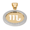 Pendentif Bvlgari Scorpio Tondo - Pendentif en or jaune et acier 58 Facettes 3462661CN