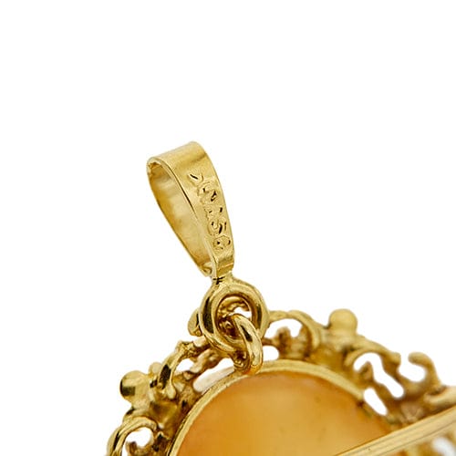 Pendentif Spilla pendentif camée en or jaune 18 kt 58 Facettes 34668