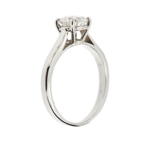 Bague 52 Bague solitaire - Diamant 0,98 ct en or blanc 18 kt 58 Facettes 34732