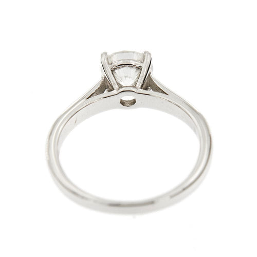 Bague 52 Bague solitaire - Diamant 0,98 ct en or blanc 18 kt 58 Facettes 34732