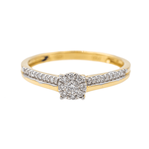 Bague 53.5 Bague en or jaune 18 carats et diamants 58 Facettes 3475538CN