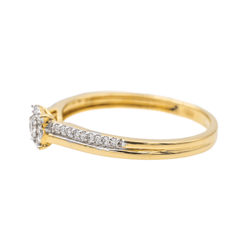 Bague 53.5 Bague en or jaune 18 carats et diamants 58 Facettes 3475538CN