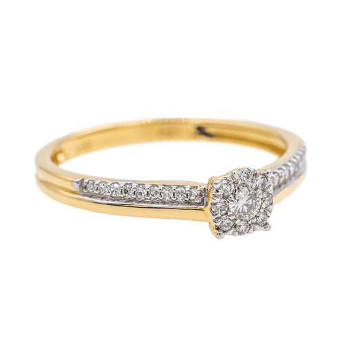 Bague 53.5 Bague en or jaune 18 carats et diamants 58 Facettes 3475538CN