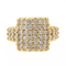 Bague 55 Bague Cocktail Or jaune Diamant 58 Facettes 3480623RV