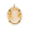 Pendentif Pendentif camée ovale vintage en or jaune 18 ct 58 Facettes 34853