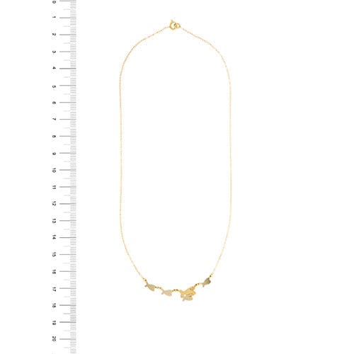 Collier Collier - Chaîne maille rolò en or jaune et blanc 18 ct 58 Facettes 34862