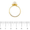 Bague Bague en or jaune 18 kt avec perle 8,5-9 mm 58 Facettes 34876