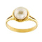 Bague Bague en or jaune 18 kt avec perle 8,5-9 mm 58 Facettes 34876
