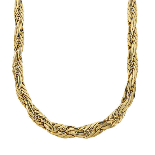 Collier Collier dégradé en or jaune 18 ct, maille gourmette 58 Facettes 34975