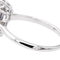 Bague 54 Bague en or blanc 18 carats avec saphir coussin et diamants 58 Facettes 3497500CN