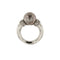 Bague Bague en or blanc 18 carats avec perle de Tahiti et diamants 58 Facettes 34976