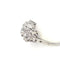 Bague Bague de fiançailles en platine à trois diamants taille ancienne 58 Facettes
