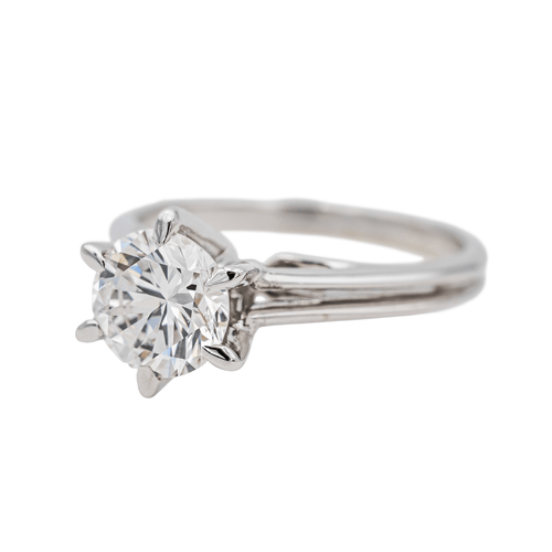 Bague 47.5 Bague Solitaire Or blanc Diamant 58 Facettes 3503220CN