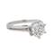 Bague 47.5 Bague solitaire en or blanc 18 carats avec diamant 58 Facettes 3503220CN