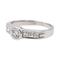 Bague 57 Bague solitaire en or blanc 18 carats et diamants 58 Facettes 3505424CN