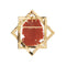 Pendentif Broche pendentif étoile en or rose 14 ct et corail 58 Facettes 35138