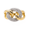 Bague 57 Bague Or jaune, Or blanc Diamant 58 Facettes 3516098CN