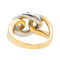 Bague 57 Bague en or jaune et blanc 18 carats sertie de diamants 58 Facettes 3516098CN