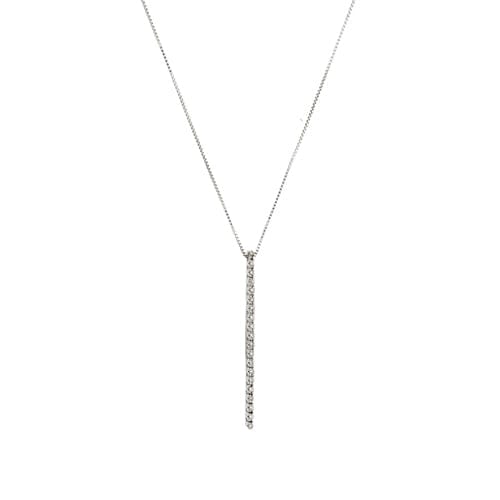 Collier Comete - Collier maille vénitienne en or blanc 18 kt et diamants 58 Facettes 35195