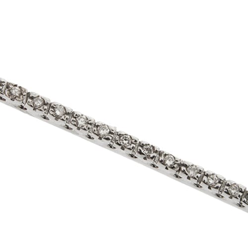 Collier Comete - Collier maille vénitienne en or blanc 18 kt et diamants 58 Facettes 35195