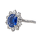 Bague 52 Bague Pompadour en or blanc 18 carats saphir et diamants 58 Facettes 3538187CN
