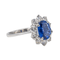 Bague 52 Bague Pompadour en or blanc 18 carats saphir et diamants 58 Facettes 3538187CN