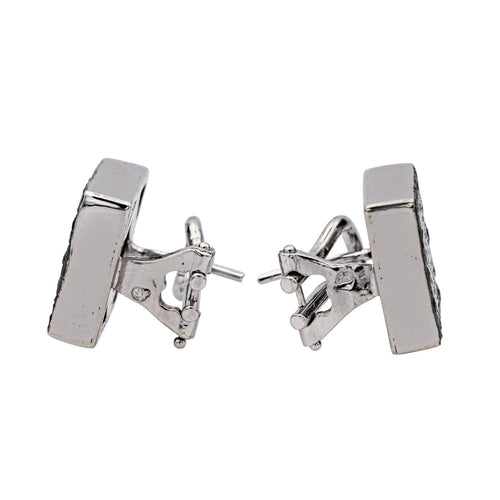Boucles d'oreilles Boucles d’oreilles en or blanc 18 carats et diamants 58 Facettes 3547824CN