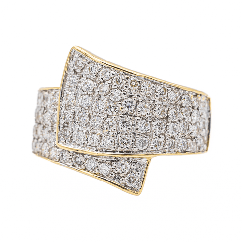 Bague 53 Bague Or jaune, Or blanc Diamant 58 Facettes 3548953CN