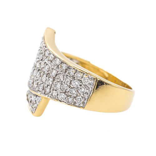 Bague 53 Bague Or jaune, Or blanc Diamant 58 Facettes 3548953CN