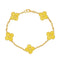 Bracelet Van Cleef & Arpels Alhambra - Bracelet 5 motifs en or jaune 58 Facettes 3552053CN