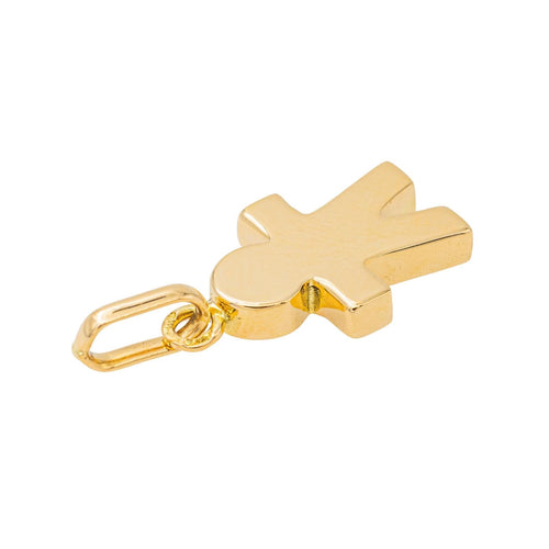 Pendentif Pendentif motif petit garçon en or jaune 18 carats 58 Facettes 3552527CN