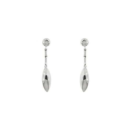Boucles d'oreilles Chimento - Boucles d’oreilles pendantes en or blanc 18 carats et diamants 58 Facettes 35531