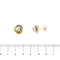 Boucles d'oreilles Boucles d’oreilles trois ors 18 kt à perles d’eau salée 58 Facettes 35533