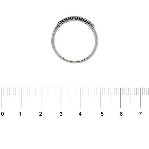 Bague Alfieri & St. John - Bague rivière en or blanc 18 kt avec diamants 0,27 ct 58 Facettes 35584